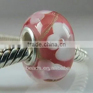 European WAVES Silver Murano Glass Bead fit Charm Bracelet