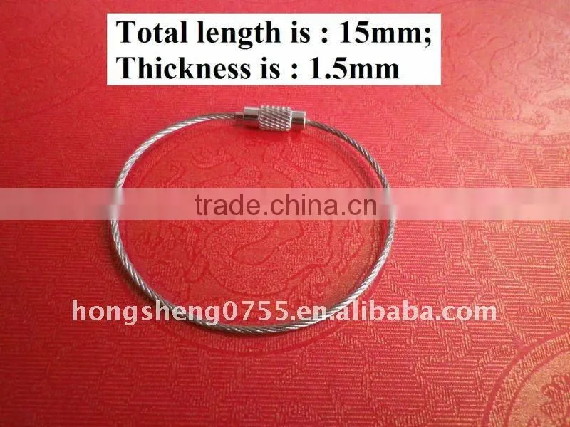 steel flex lock keyring /HS0455
