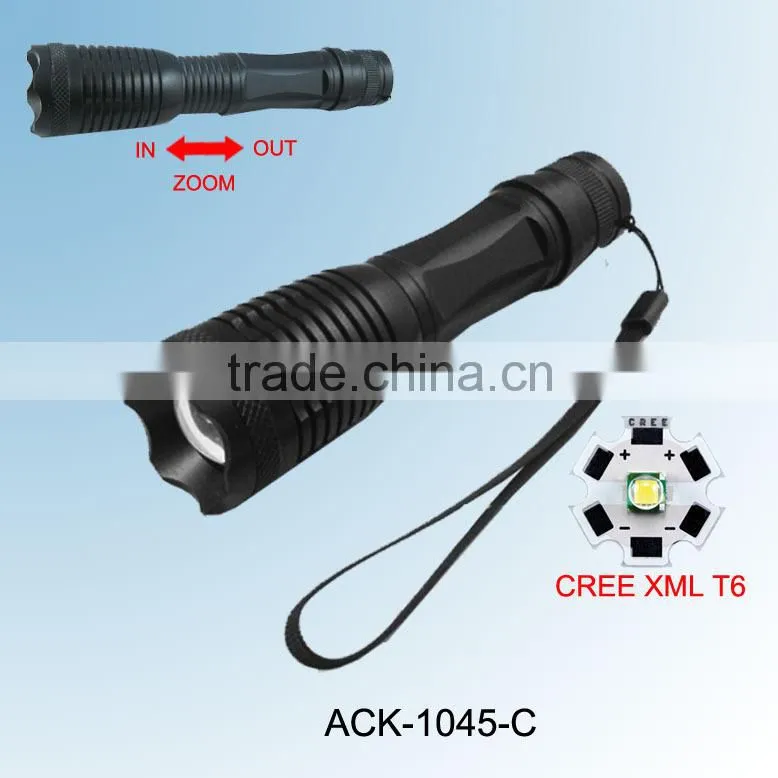 S3 Super Bright XML T6 Rechargeable Mini Zoom charging torch light