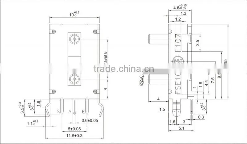 FSE10 Contact Type Sensor slide position sensor Hot new Inductive Proximity Sensor CE UL ROHS ISO9001 ISO14001 ISO18001
