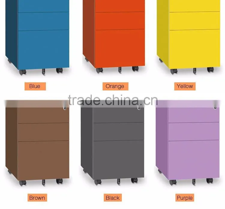 Kefeiya Commercial Furniture New Style 3 Drawer Metal Filing Cabinet