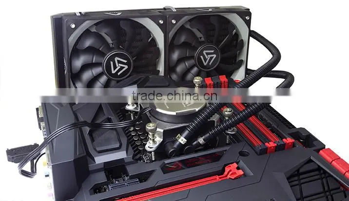 Liquid Cooler WaterMax120 as 12v car heater fan blower fan thermoelectric cooler with excellent performance with PWM connector