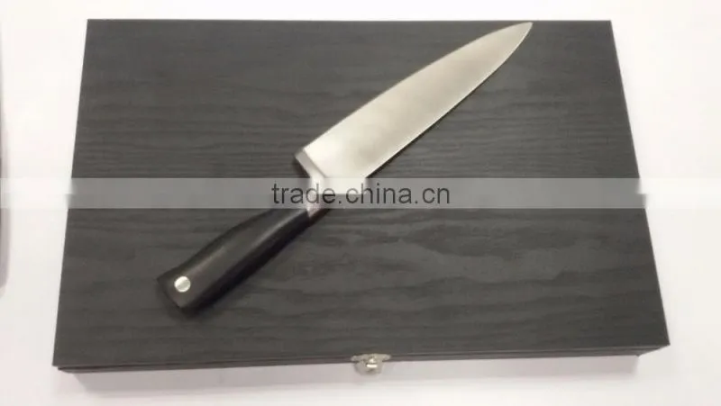 High-grade wooden box packaging six sets of stainless steel chef knife fruit knife