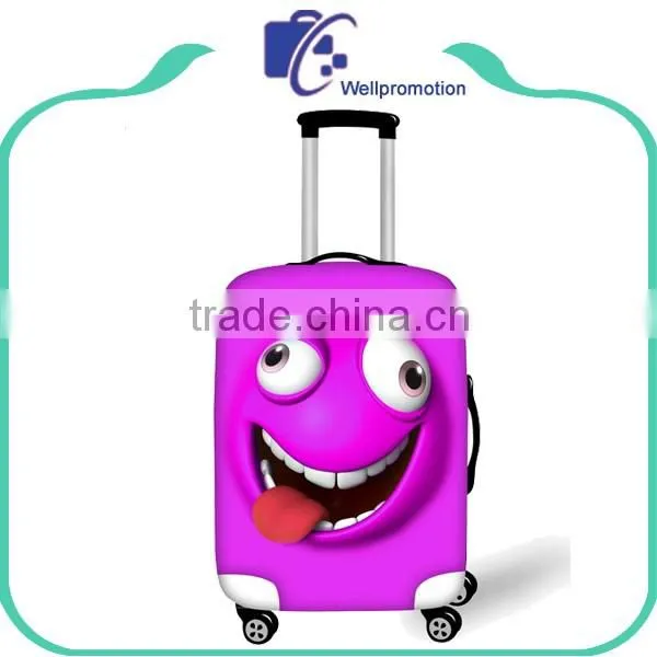 Custom printing elastic spandex protective suitcase luggage cover