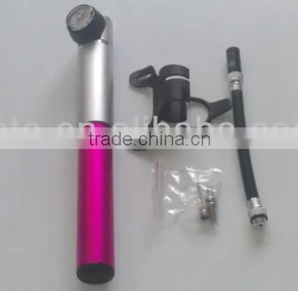 hotsale good quality factory price colorful high pressure aluminum alloy bicycle pumps bicycle parts