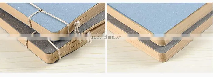 Sew Binding Pure Color Kraft Paper Notebook