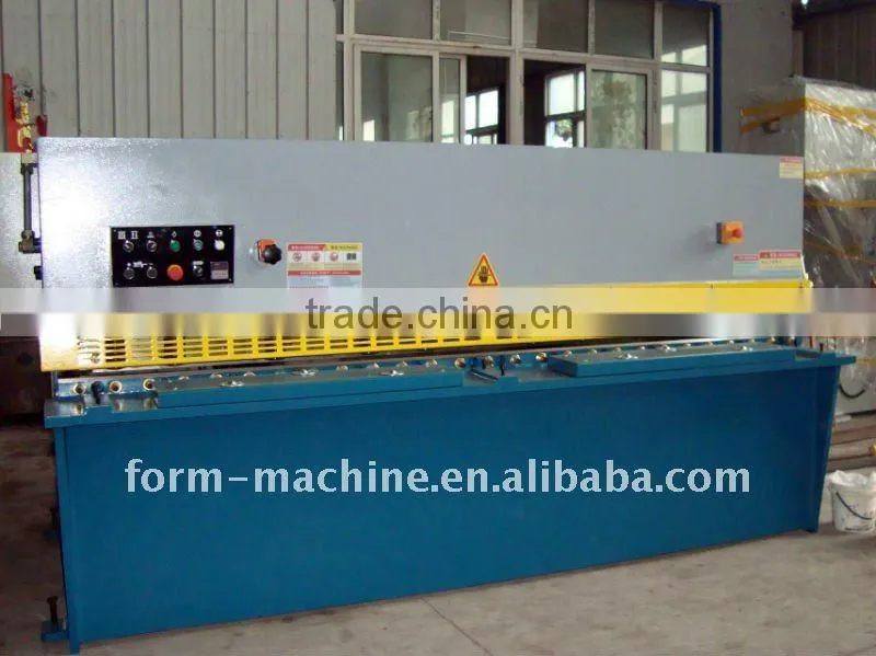 aluminum sheet hydraulic plate cutting machine E21 with shearing machine blade