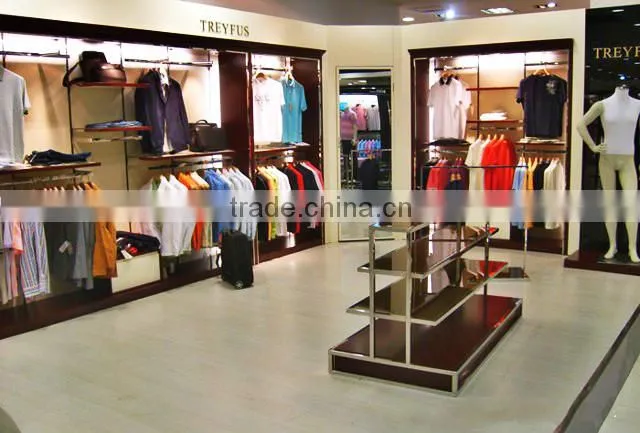 hot sale clothes display stand for men cloth standing cloth display rack