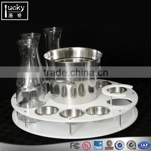 High quality Acrylic Barware Wine Glass Holder Wine Cup Tray