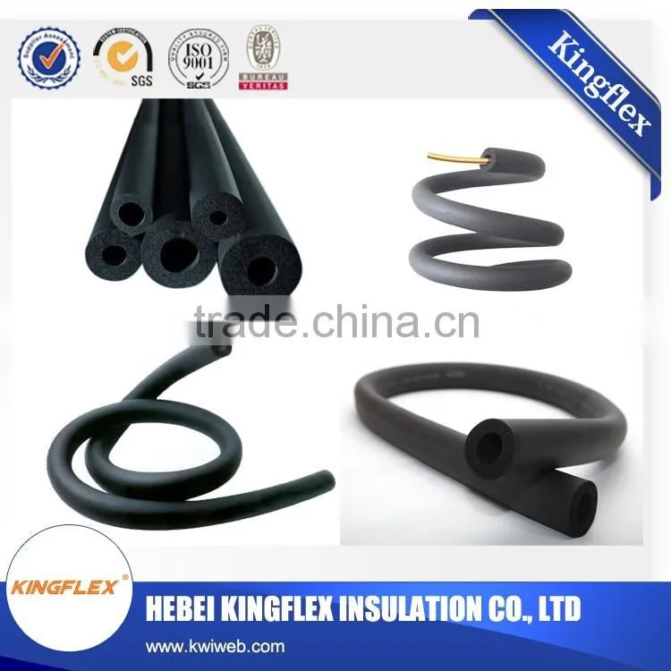NBR&PVC rubber plastic foam insulation pipe thermal insulation