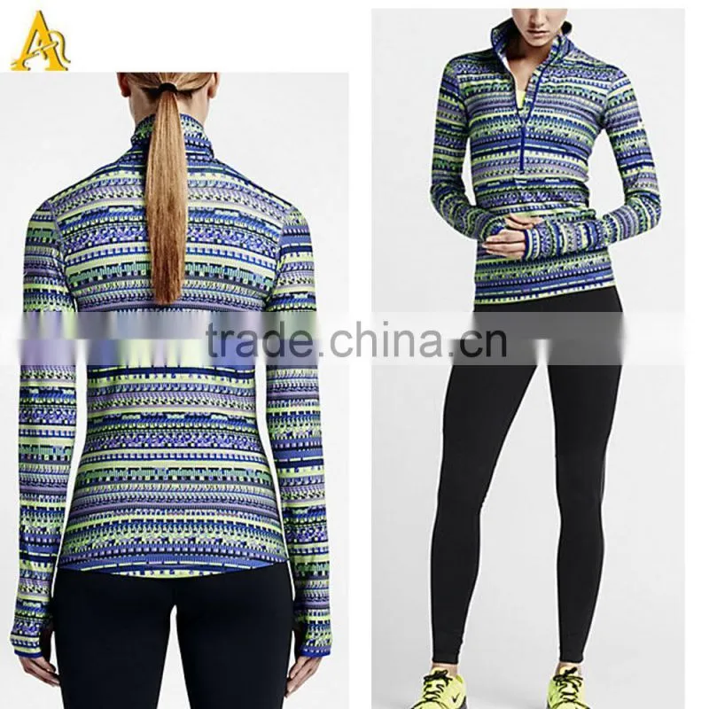 OEM new fashion Wholesale breathable dri fit women running gym sport hoodie