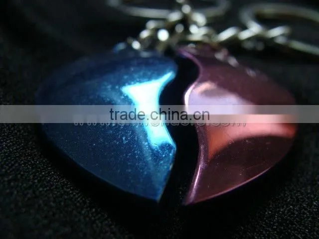 Hot selling fashion heart key couple keychain