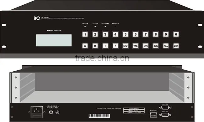 ITC TS-9216H 16 Channel Audio Video HD Matrix Switcher