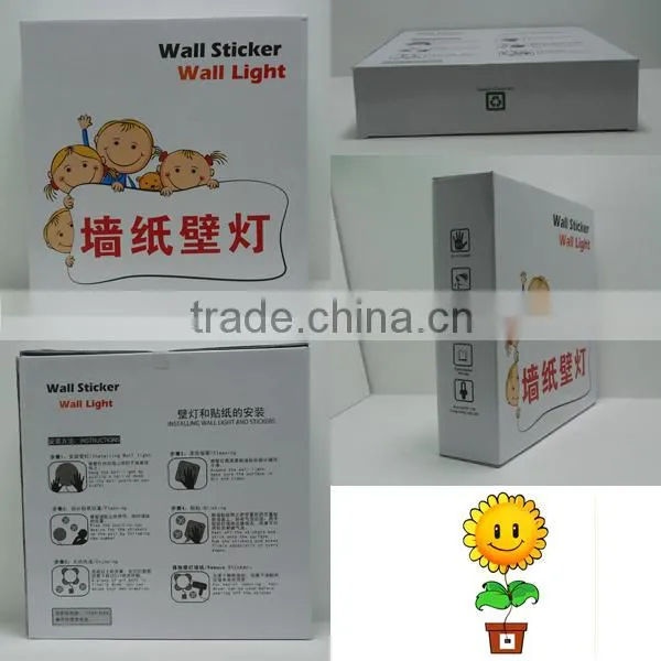 2014 hottest and new Design 3D Sunflower Wall Sticker Wall Light