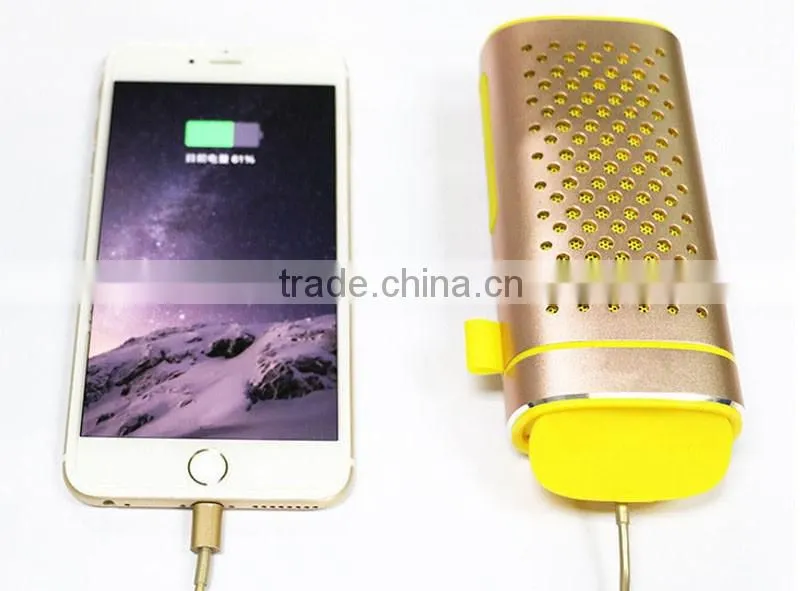 New design super bass power bank bluetooth speaker with USB and TF card