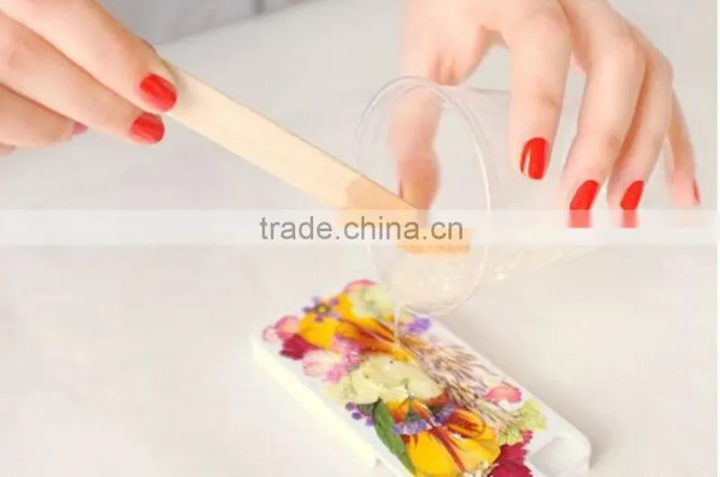 Durable /Bubble free Epoxy Resin for Doming on Phone Case with Dry/Artificial flowers