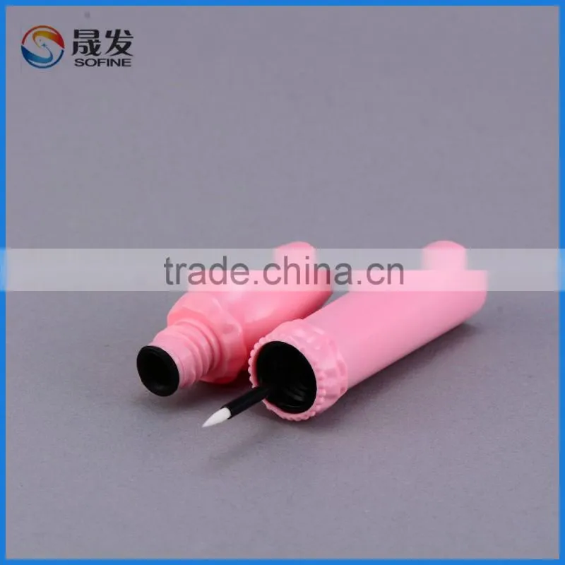 Factory direct sale new style light pink color empty plastic eyeliner tube