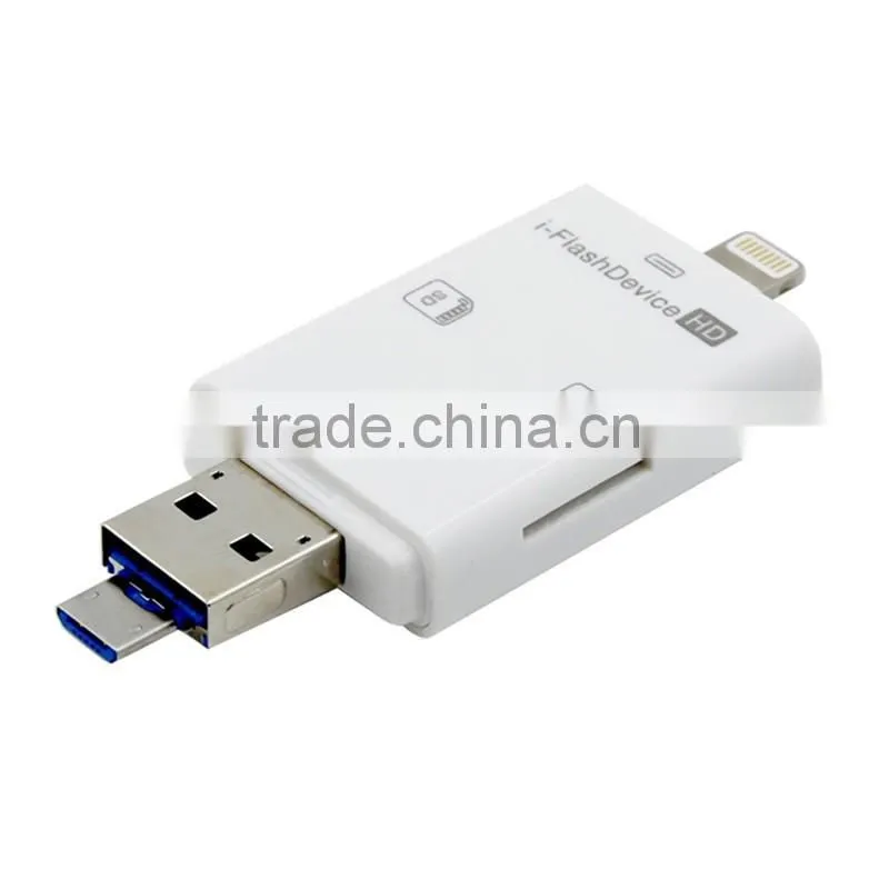 Universal I Flash Drive TF SD Memory Card Reader for iPhone 5 5s se 6 6s 6s Plus Andriod Phone
