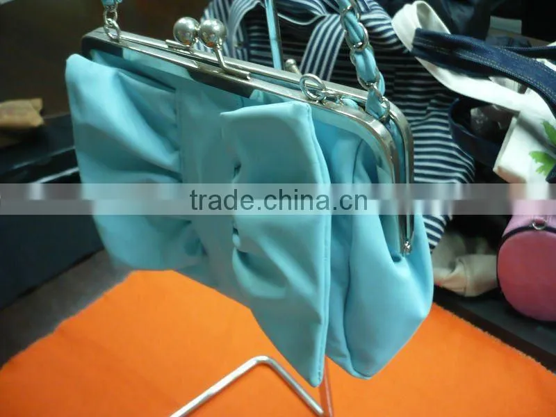 pink pu leather hand bag with leather belt for ladies
