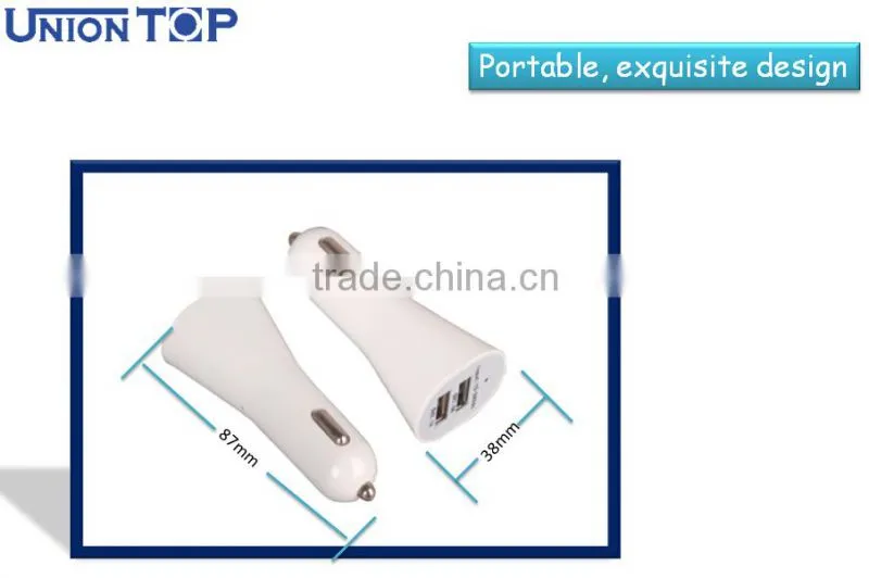 high quality cheap price OEM/ODM manufacture universal portable 5v 1a dual usb wireless car charger