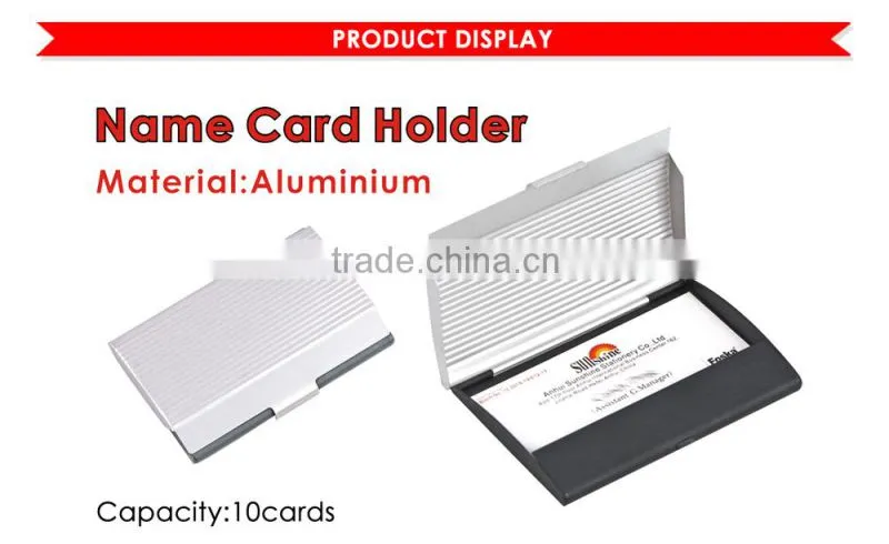 Hotel sale meatl business card holder/name card case