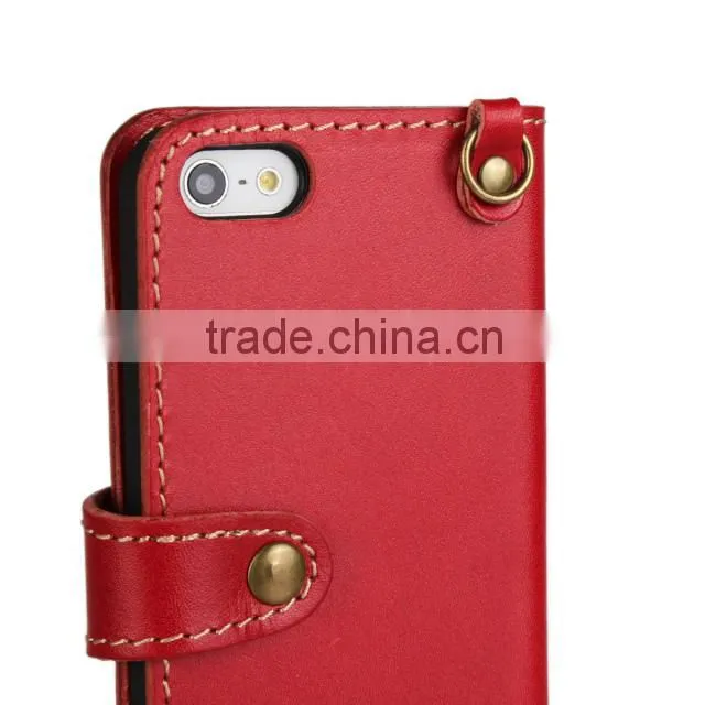 High quality mobile phone case For Apple iphone 5G flip cover back skin pouch for iPhone 5G