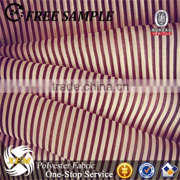 Stripe patterned chiffon fabric