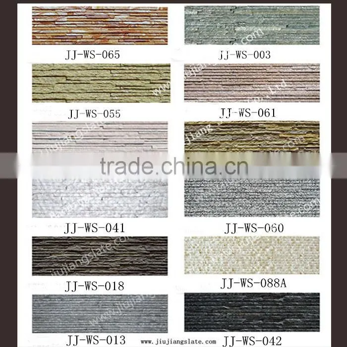 Natural glude Black culture stone wall cladding decoration wall panel
