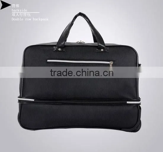 luggage bag, luggage trolley