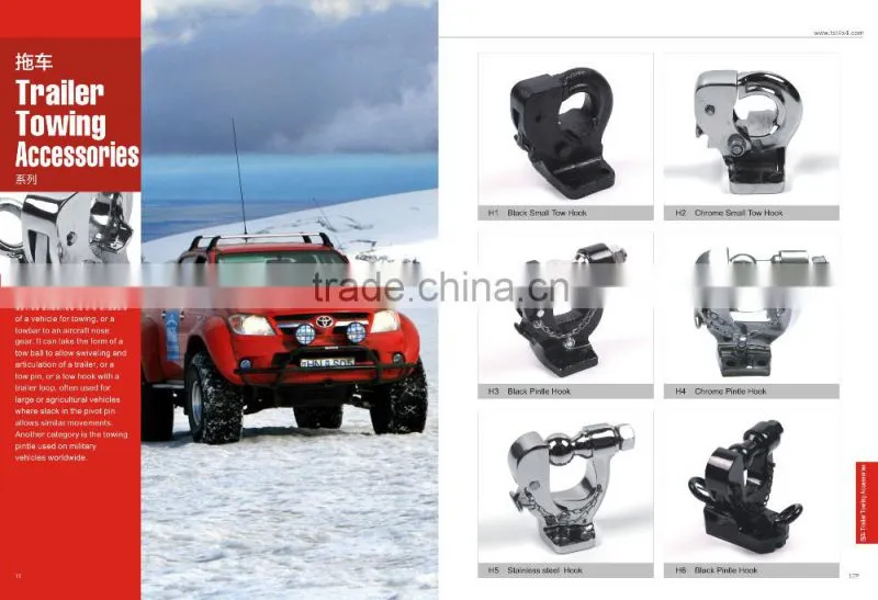 6000lbs PINTLE HOOK TRAILER BOAT HITCH TOWING HEAVY DUTY TOW HOOK