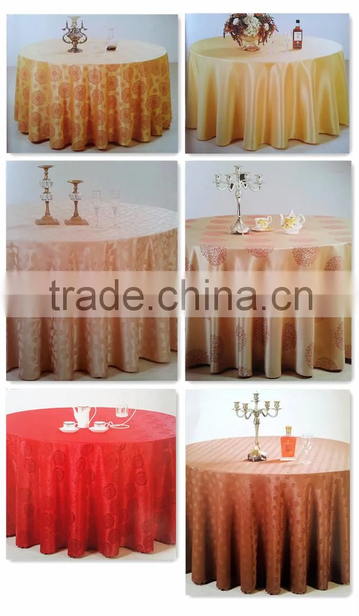 Cheap Jacquard Table Cloth For Hotel/Home/Banquet Use