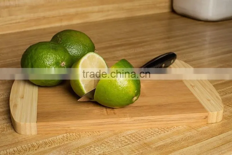 Premium Bamboo 2-Tone Cutting Board and Butcher Block - 3 Pack
