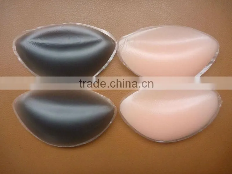 black silicone bra insert
