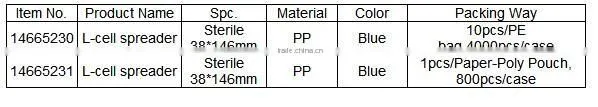 Disposable laboratory L- shaped cell spreader