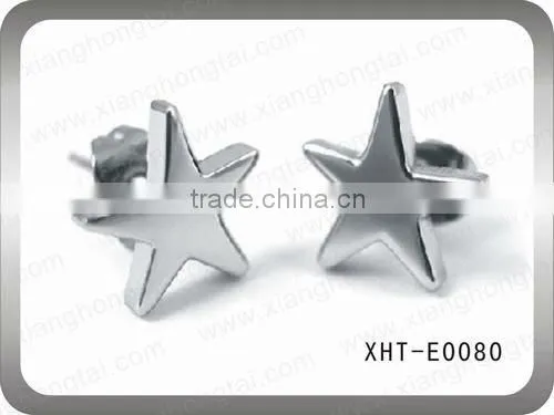 Pure titanium/stainless steel earring for men and women