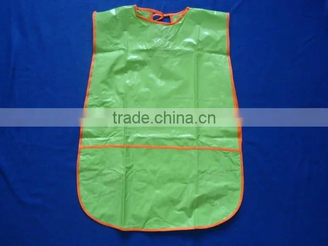 green kids plastic bib