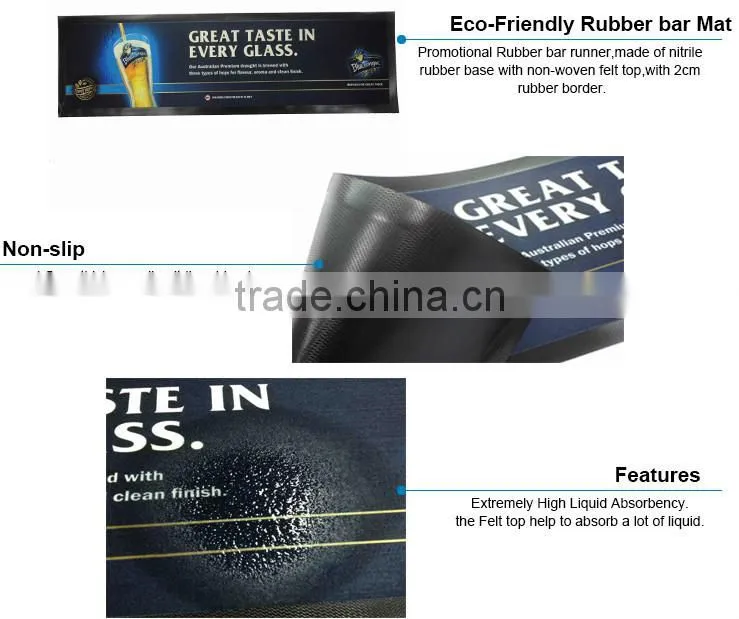 hot selling soft rubber bar mat