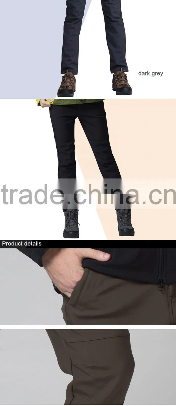 2014 fashion jogger man pants warm pants winter trousers