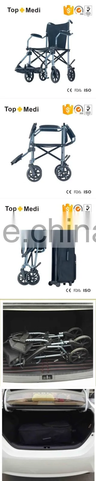 Rehabilitation Aluminum Outdoor Manual Wheelchair / Silla de Rueda Manual