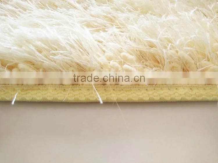 silk floor long pile microfiber chenille mat