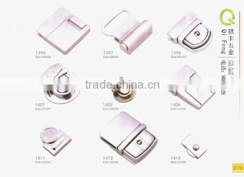 Qifeng new design metal lock,bag lock,bag accessories