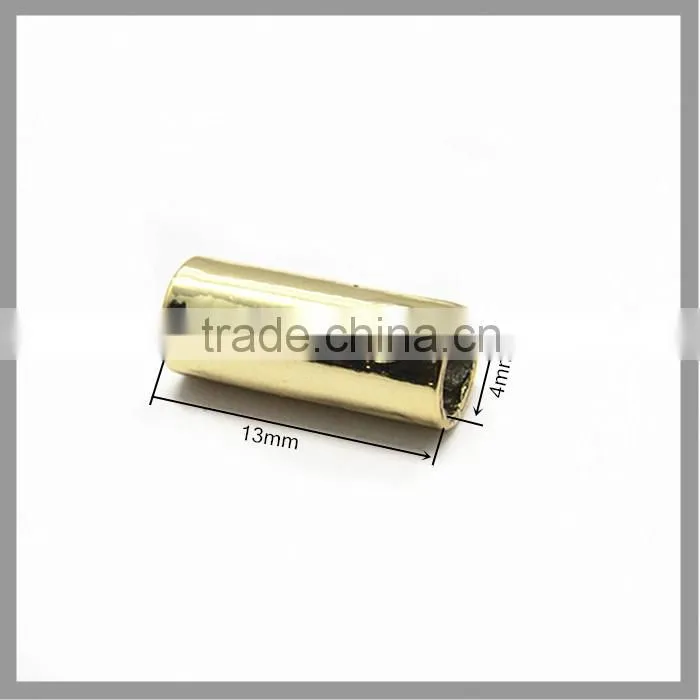 13mm Gold Metal Shoe Lace End Caps And Metal Aglet