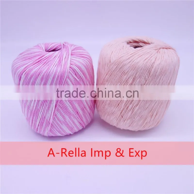 50%cotton +50% acrylic yarn blend yarn dyed 50g/ball knitting yarnyarn for knitting by hand