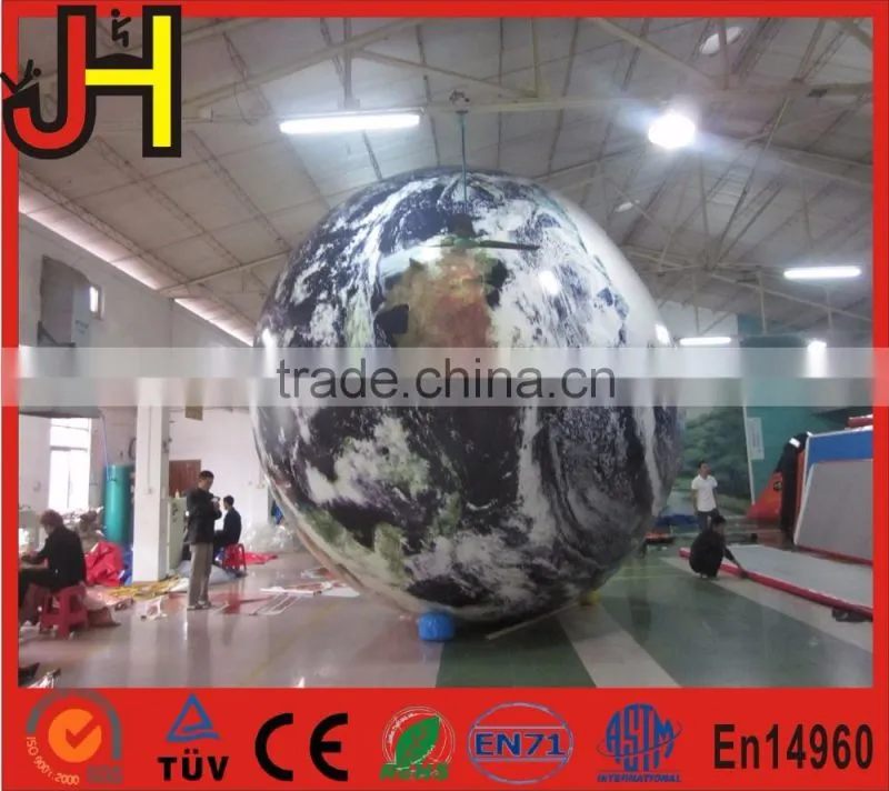 5m Hanging Inflatable Earth Globe with Satellite Imagery