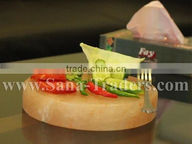 Cooking Salt Plates / Cooking Salt Plates Round Shape / Salt Plate for Food / Pink Salt / White Salt / Pure Salt