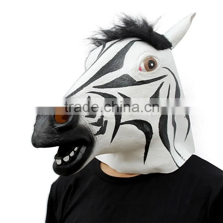anti-dust latex Wild Animal zebra Face party mask Children size