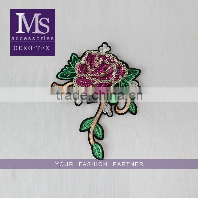 Latest Customized girls head design personalized embroidery patches