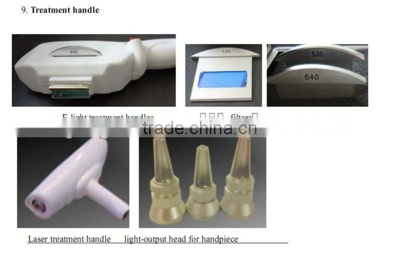 GIR-10 High quality E-light (IPL+laser +RF) multifunctional beauty care machine