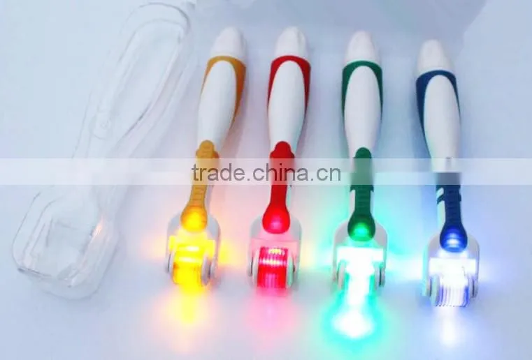 540 needles 4 colors facial skin roller led micro needle
