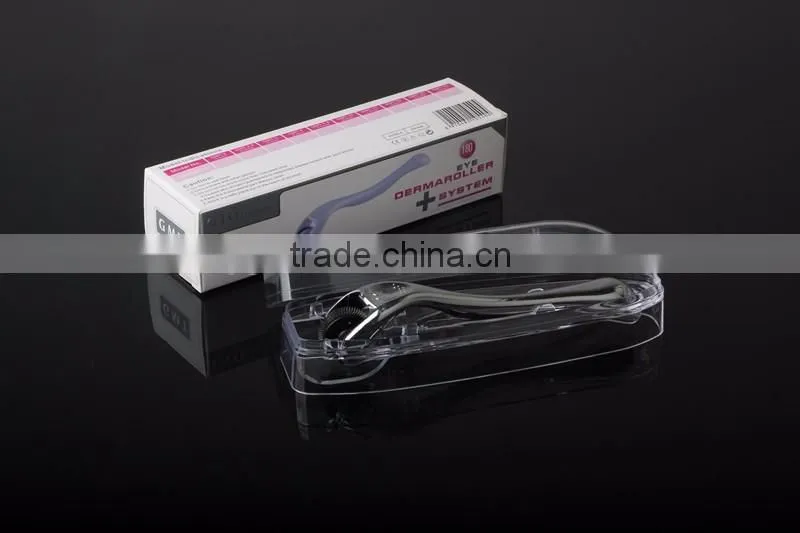 Derma Rollering System 180 Pins Eye Derma Roller with Silver Handle